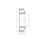 Łożysko stożkowe jednorzędowe EC41446.S02.H206 SNR, 25 x 61.7 x 17.25 - 3