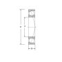 Łożysko skośne jednorzędowe, łożysko precyzyjne HCB7202 C T P4S UL FAG, 15 x 35 x 11 - 4