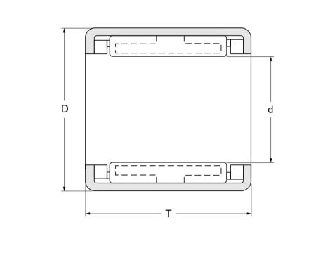 Sprzęgło igiełkowe HF1816 L564 INA, 18 x 24 x 16 - 3