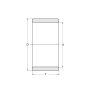 Pierścień wewnętrzny łożyska igiełkowego IR45X50X25,5 XL INA - 4