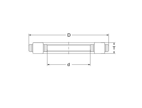 Wieniec oporowy K81102 TV A/0 8 INA, 15 x 28 x 3.5 - 2