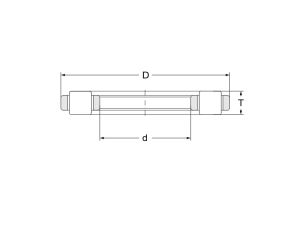 Wieniec oporowy K81108 TV A/0 8 INA, 40 x 60 x 6 - image 2