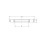 Wieniec oporowy K81112 TV/0 8 INA, 60 x 85 x 7.5 - 3