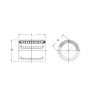 Tuleja toczna KH1026 PP FBJ, 10 x 17 x 26 - 4