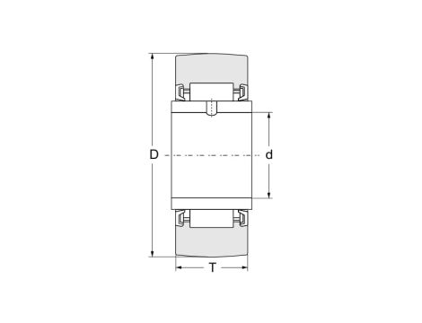 Rolka igiełkowa NA2202 2RS FBJ, 15 x 35 x 14 - 2