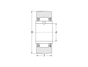 Rolka igiełkowa NA2205 2RS FBJ, 25 x 52 x 18 - image 2