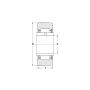 Rolka igiełkowa NA2210 2RS FBJ, 50 x 90 x 23 - 3