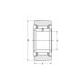 Rolka igiełkowa NATR12 X INA, 12 x 32 x 15 - 3