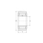 Rolka igiełkowa NATV15 PP A INA, 15 x 35 x 19 - 3