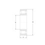 Łożysko walcowe jednorzędowe NJ2307EM C3 FBJ, 35 x 80 x 31 - 4