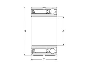 Łożysko kombinowane NKIA5912 XL INA 60 x 85 x 34 - image 2