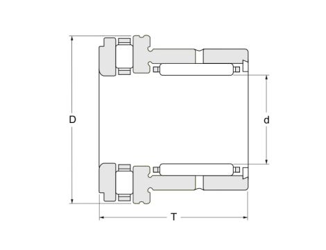 Łożysko kombinowane NKXR17 Z XL INA 17 x 26 x 25 - 3