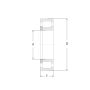 Łożysko walcowe jednorzędowe NUPK309NR FBJ, 45 x 100 x 25 - 4