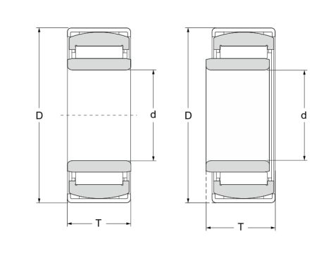 Łożysko igiełkowe PNA12/28 XL INA 12 x 28 x 12 - 2