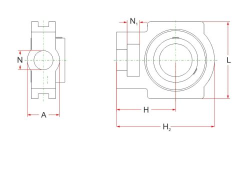Zespół z oprawą żeliwną PTUE30 XL INA - 2