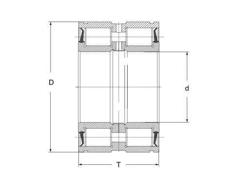 Łożysko walcowe dwurzędowe SL04 5016PP2NR FBJ, 80 x 125 x 60 - 2