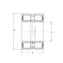 Łożysko walcowe dwurzędowe SL04 5024PP2NR FBJ, 120 x 180 x 80 - 3