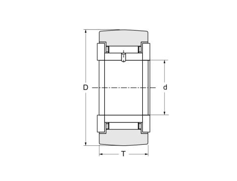 Rolka igiełkowa STO15 X INA, 15 x 35 x 12 - 2