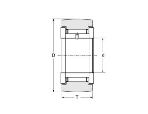 Rolka igiełkowa STO25 INA, 25 x 52 x 16 - image 2