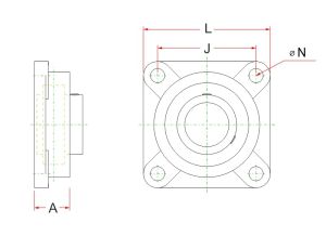 Zespół z oprawą żeliwną UKF 217 H SNR - image 2