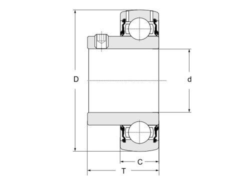 Łożysko samonastawne US.205.G2 SNR, 25 x 52 x 27 - 3