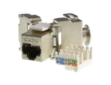 Moduł keystone RJ45 FTP kat.6 ekranowany beznarzędziowy