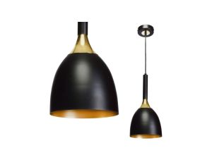 Lampa wisząca CLARK BLACK/GOLD 1xE27 MLP6221 Milagro