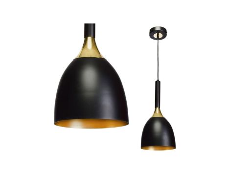 Lampa wisząca CLARK BLACK/GOLD 1xE27 MLP6221 Milagro