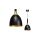 Lampa wisząca CLARK BLACK/GOLD 1xE27 MLP6221 Milagro