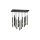 Lampa wisząca MONZA BLACK / GOLD 11xG9 8W MLP6386 Milagro