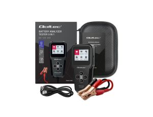 Qoltec Cyfrowy tester akumulatora 3w1 z LCD Polskie Menu 6V 12V 24V 10Ah-200Ah