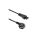 Qoltec Kabel zasilający kątowy SCHUKO IEC C5 Koniczynka 3x1.0mm 1.5m
