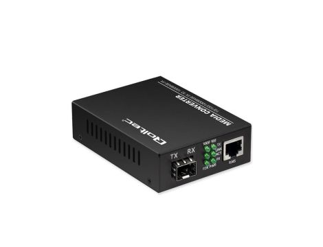 Qoltec Dwukierunkowy Media Konwerter SWITCH Ethernet 1x RJ45 1x SFP 1000Mb/s 5V