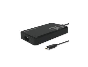 Qoltec Ładowarka sieciowa 90W GaN Super Fast SLIM PD 5-20V 4.5A USB-C 3.1 Laptop MacBook Smartfon + kabel