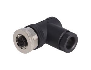 Złącze okrągłe M12 żeńskie kątowe nieekranowane 5-PIN 60V PG9 T4112402051-000