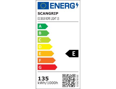 Elastyczna lampa linowa, wąż LED 15 m 15000 lm Scangrip ROPE LIGHT 15 03.5818 - 12