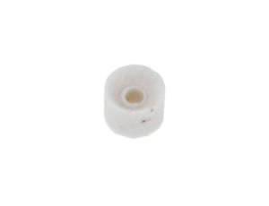 Koralik ceramiczny, Ceramika, Biały, 2.6g/cm, otwór: 1mm, 0, +1200C