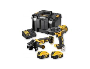 Zestaw combo 18v dcd791 + dcg405 2*5.0ah tstak
