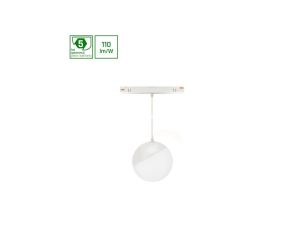 SYSTEM SHIFT - GLOBE P oprawa kula zwis na szynoprzewód 100 (850mm kabel) 5W 165st biała 5 lat gw.