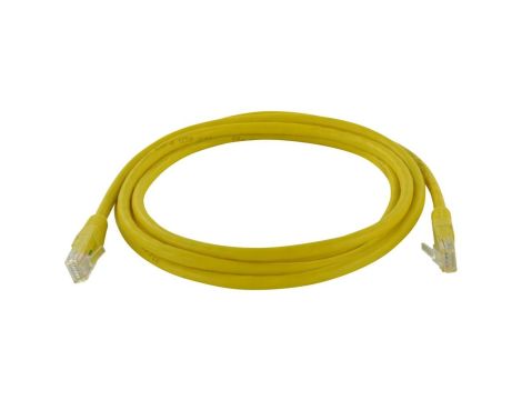 Patchcord UTP kat.6 kabel sieciowy LAN 2x RJ45 linka żółty 5m VALUE