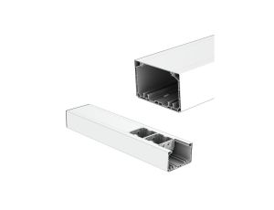 Kanał parapetowy dwuścienny PK 90x55 HF HD bezhalogenowy KOPOS do instalacji modułów 45x45mm Mediabox