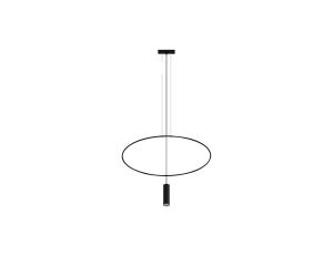 Lampa wisząca HOLAR 1 czarna