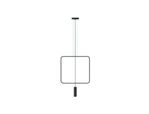 Lampa wisząca RANA 1 czarna