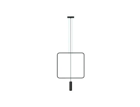 Lampa wisząca RANA 1 czarna
