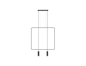 Lampa wisząca RANA 2 czarna