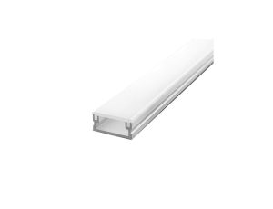Profil STEPLUX 2m podłogowy + klosz KLIK niski (do taśmy led o szerokości max 12mm) anodowany