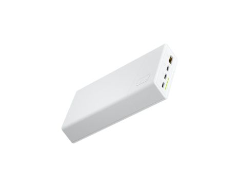Green Cell GC PowerPlay20S Biały Powerbank 20000mAh 22.5W PD USB C z Szybkim Ładowaniem do iPhone 15 14 13 12