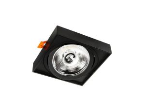 Oprawa PARI WPUST 1xES111 czarna piaskowana gu10 sufitowa wpuszczana