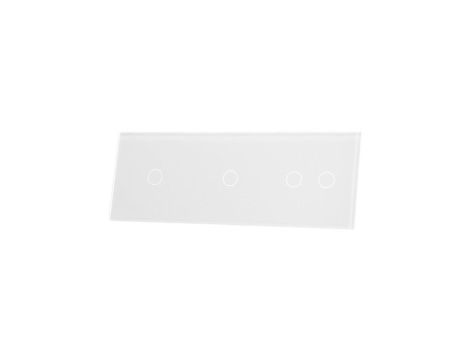 Livolo BIAŁY PANEL SZKLANY 1+1+2 70112-61