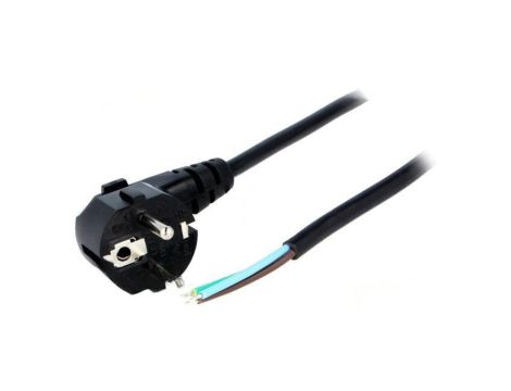 S3-3/07/5BK Kabel: 3x0,75mm2, CEE 7/7 (E/F) wtyk kątowy, 5m